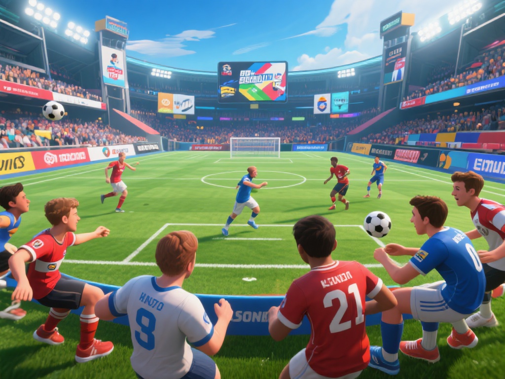 此外，体育游戏还具有很强的社交属性。许多游戏支持在